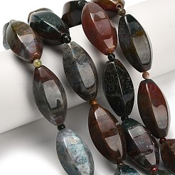 ナチュラオーシャンジャスパービーズ連売り  多面体、柱、菱形、平らな楕円形  シードビーズで  混合図形  12~40.5x8~18x6~17mm  穴：0.9~1.4mm  約9個/連  15.08''~16.14''（38.3~41センチメートル）&nbsp;G-H335-C02