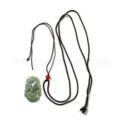 Natural Jadeite Pendant Necklaces&nbsp;G-H306-05-02