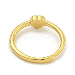 Heart Natural Mixed Stone Adjustable Rings&nbsp;RJEW-Q818-02G
