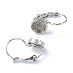 Tarnish Resistant 304 Stainless Steel Leverback Earring Findings&nbsp;KK-H152-09A-P