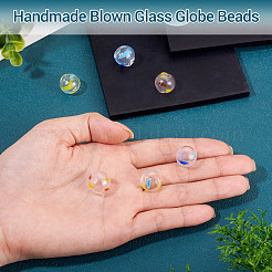 6Pcs 3 Colors Transparent Glass Beads&nbsp;GLAA-TA0003-97