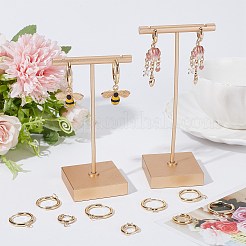 16Pcs 4 Sizes 201 Stainless Steel Huggie Hoop Earring Findings&nbsp;STAS-SC0004-67G