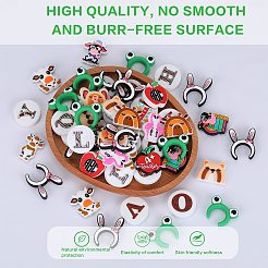 10Pcs 5 Styles Cattle Food Grade Eco-Friendly Silicone Beads&nbsp;SIL-SZ0001-69
