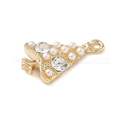 Alloy with Rhinestone and Plastic Beads Pendants&nbsp;FIND-Z101-01G