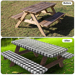Plastic Table and Chair Cover&nbsp;AJEW-GF0013-84A