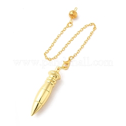 Rack Plating Brass Dowsing Pendulum Big Pendants&nbsp;KK-H444-01