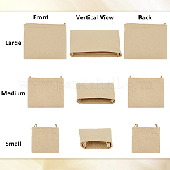3Pcs 3 Sizes Felt Bag Organizer Inserts&nbsp;FIND-WH0172-16C