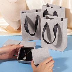 3Pcs Square Paper Jewelry Display Cases&nbsp;CON-TA0001-39E-02