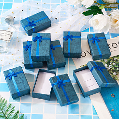 Rectangle Paper Jewelry Gift Boxes with Bowknot&nbsp;CON-TAC0010-79B