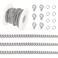 5M 304 Stainless Steel Curb Chains&nbsp;CHS-TA0001-56