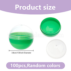 100Pcs PP Plastic Round Vending Machine Egg Capsules&nbsp;AJEW-DC0004-15
