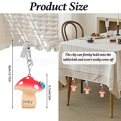 4Pcs Mushroom Resin Tablecloth Weights&nbsp;HJEW-SW00128-05