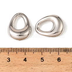 プラスチックチャーム  ティアドロップチャーム  プラチナ  18x14.5x7mm  穴：8x6mm&nbsp;CCB-C002-02C-P