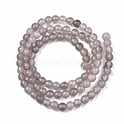 Natural Grey Agate Beads Strands&nbsp;G-S359-236