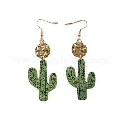 Alloy Acrylic Dangle Earrings&nbsp;FS-WG7F4A0-01