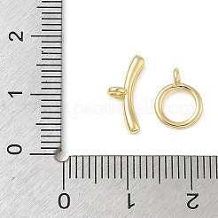 Brass Toggle Clasps&nbsp;KK-CBAFC6C-07I-G