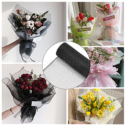 Plastic Grid Mesh Flower Bouquets Wrapping Paper&nbsp;DIY-WH0308-539B
