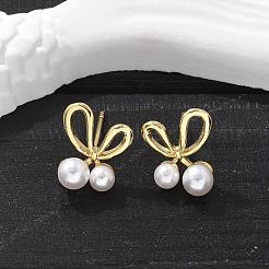 Brass Stud Earrings&nbsp;EJEW-F359-05G