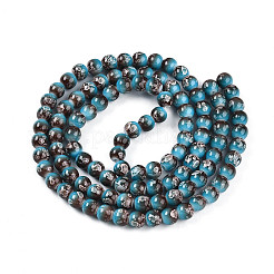 Baking Paint Glass Beads Strands&nbsp;DGLA-N008-8mm-07