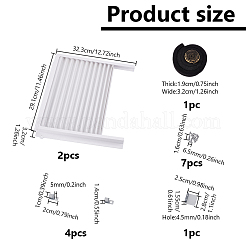 PP Plastic & Iron & Sponge Air Conditioning Side Panels with Frame&nbsp;AJEW-GA0009-60