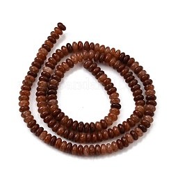 天然紫色アベンチュリンビーズ連売り  ロンデル  4.5~5x2.5mm  穴：1mm  約156個/連  15.39インチ（39.1cm）&nbsp;G-S366-132