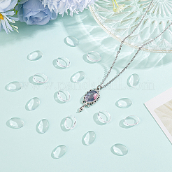 200Pcs Transparent Glass Cabochons&nbsp;GGLA-BBC0001-03
