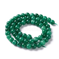 Natural White Jade Imitation Green Jasper Beads Strands&nbsp;G-I299-F07-6mm