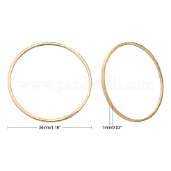 Brass Linking Rings&nbsp;X-KK-S327-06KC-30mm
