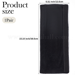 ポリエステル冷蔵庫ドアハンドルカバー  ブラック  38.5x13.5x0.2cm&nbsp;DIY-WH20002-634B