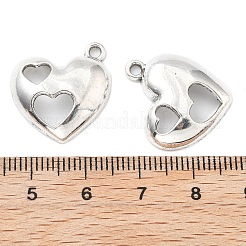 合金ペンダント  空洞化した心  ハート  20x19x5mm  穴：1.8mm&nbsp;ENAM-S022-06P
