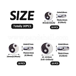 30Pcs 3 Styles Natural Shell Beads&nbsp;BSHE-EL0001-01