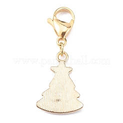 Christmas Theme Alloy Enamel Pendants&nbsp;X-HJEW-JM00427-04