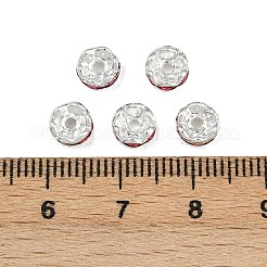 Brass Rhinestone Spacer Beads&nbsp;RB-A014-L6mm-21S