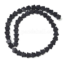 合成ブルーゴールドストーン青金砂石ビーズ連売り  スター  8x8x4mm  穴：0.7mm  約48個/連  13.94''（35.4センチメートル）&nbsp;GG-CBA199E-C02-01