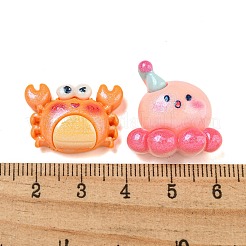 Opaque Resin Decoden Cabochons&nbsp;CRES-I035-21