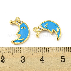 Brass Micro Pave Cubic Zirconia Pendants&nbsp;KK-P258-18G