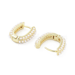 Oval Brass Hoop Earrings&nbsp;EJEW-Q811-35G