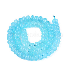 Imitation Jade Crackle Glass Beads Strands&nbsp;GLAA-Q108-05A-A03