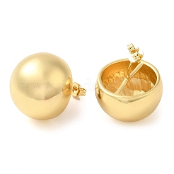 Rack Plating Brass Stud Earrings&nbsp;EJEW-M225-04G