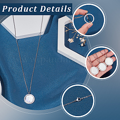 DIY Flat Round Necklaces Making Kits&nbsp;DIY-SC0003-51P