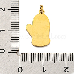 Christmas Theme Ion Plating(IP) 304 Stainless Steel Pendants&nbsp;STAS-O005-01G-G