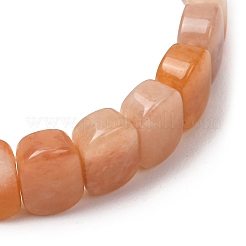 Natural Topaz Jade Beaded Stretch Bracelets for Women Men&nbsp;BJEW-D461-02J