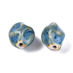 Vintage Handmade Porcelain Wrinkle Beads&nbsp;PORC-Q006-09F