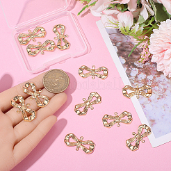 14Pcs Brass Bowknot Connector Charms&nbsp;KK-BBC0021-74