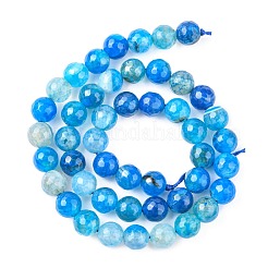 Natural Crackle Agate Bead Strands&nbsp;G-K166-07F-8mm-06