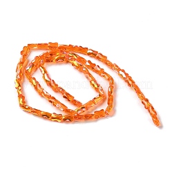 Transparent Electroplate Glass Beads Strands&nbsp;GLAA-Q099-J01-01