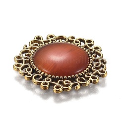 Hollow Retro Plastic Imitation Cat Eye Cabochons&nbsp;KK-Z004-01G-AG