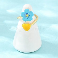 Brass Cuff Open Rings for Women&nbsp;KK-CBA17E5-03G-02
