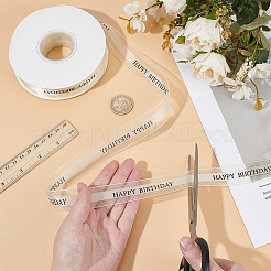 Happy Birthday Polyester Ribbons&nbsp;SRIB-WH0011-341A
