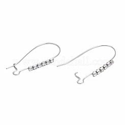 304 Stainless Steel Hoop Earrings Findings Kidney Ear Wires&nbsp;STAS-N092-138A-01